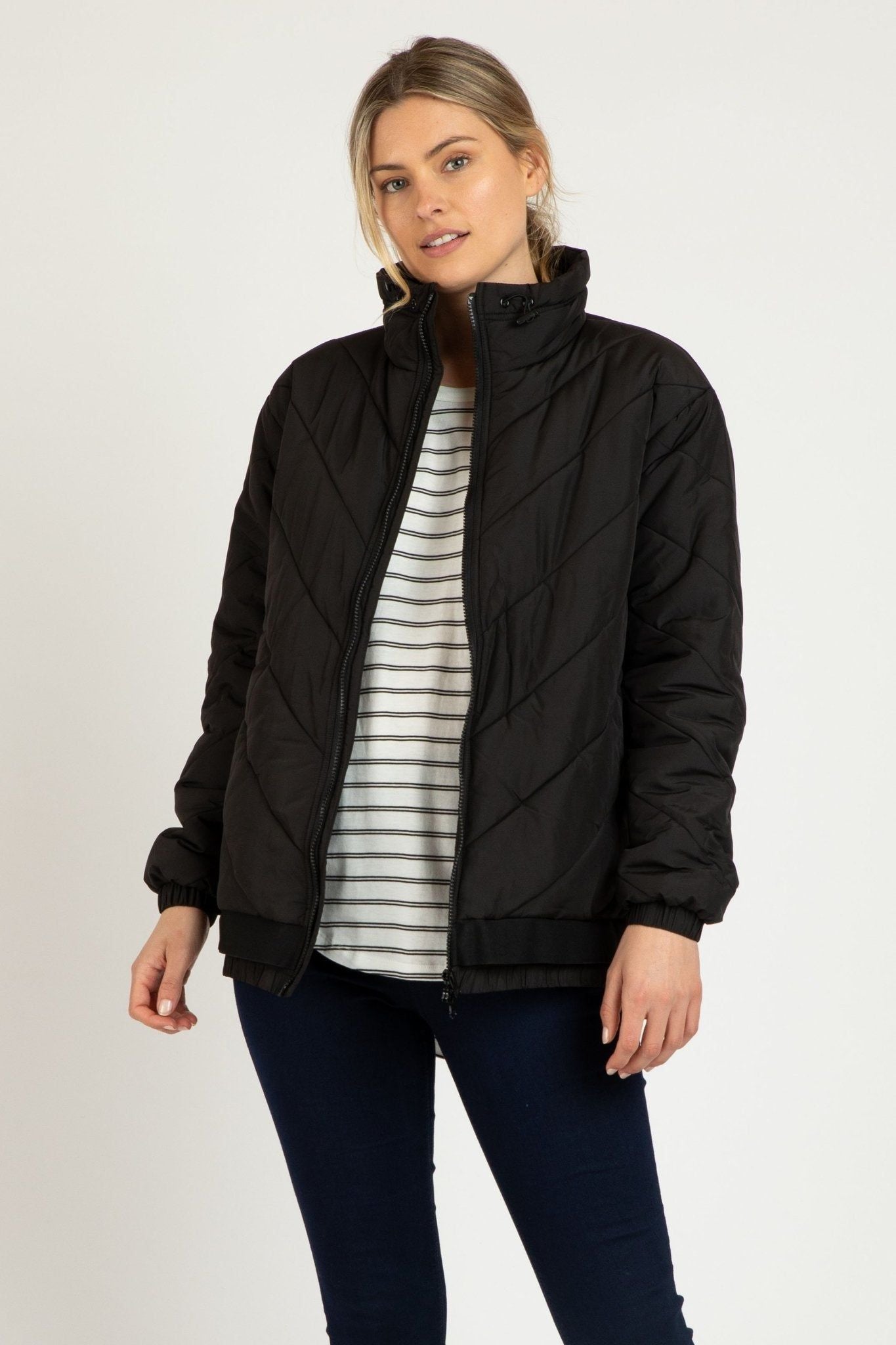 Betty Basics Rylie Puffa Jacket in Black - Hey Sara