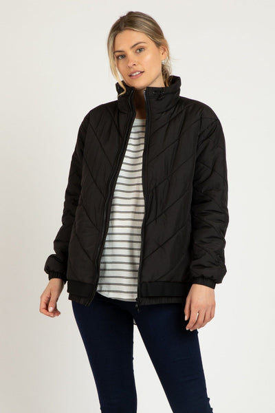 Betty Basics Rylie Puffa Jacket in Black - Hey Sara