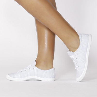 Betty Basics Sail Sneaker in White Blue Stripe - Hey Sara