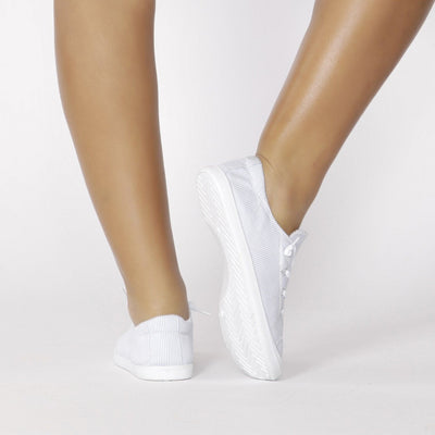 Betty Basics Sail Sneaker in White Blue Stripe - Hey Sara