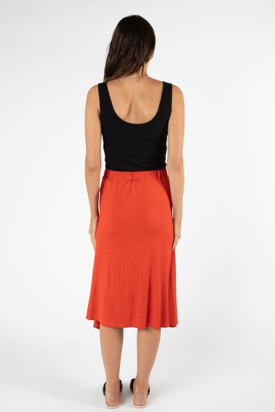 Betty Basics San Pablo Skirt in Sunset Red - Hey Sara