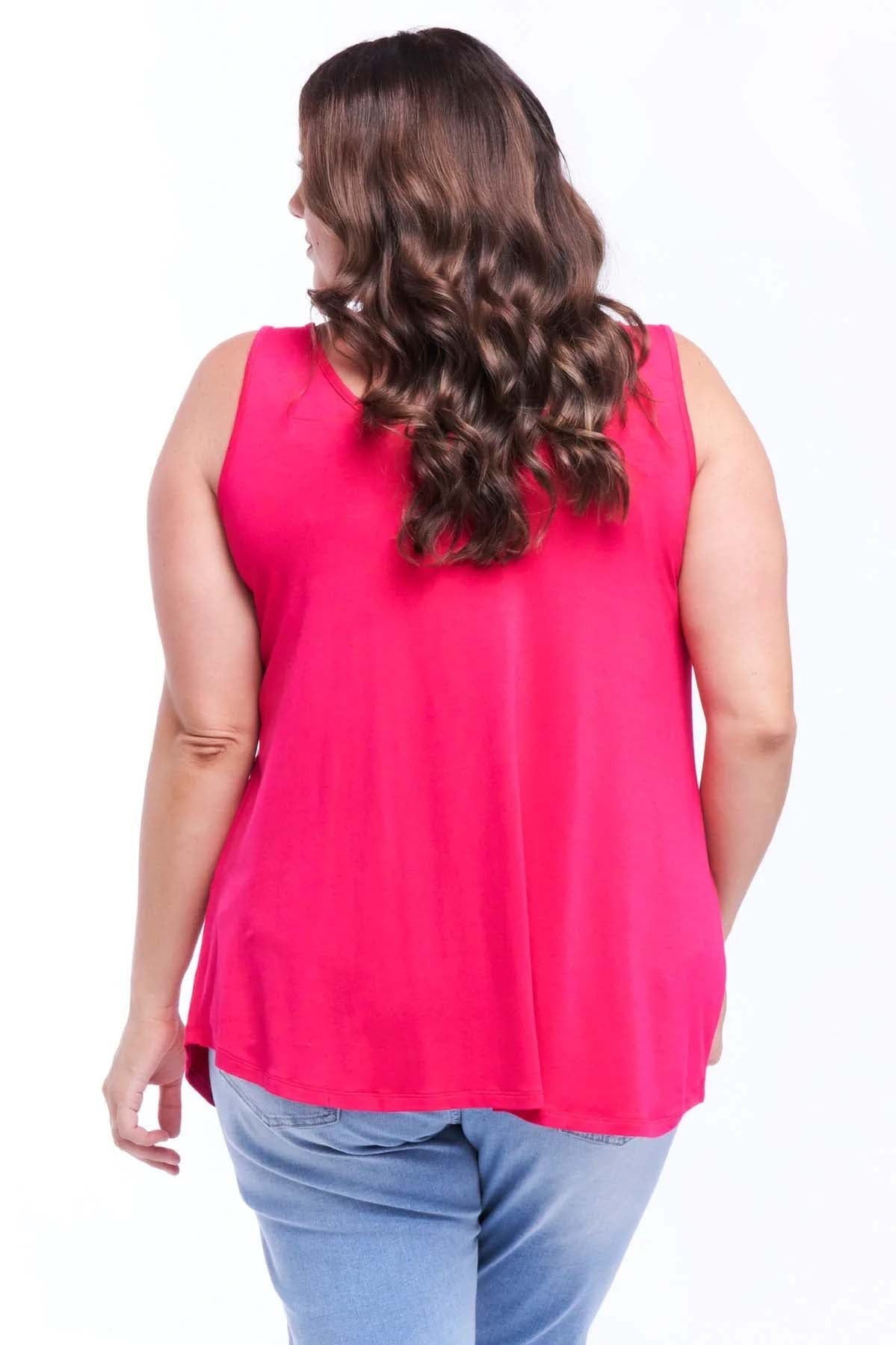 Betty Basics Sirena Tank in Rose Red - Hey Sara