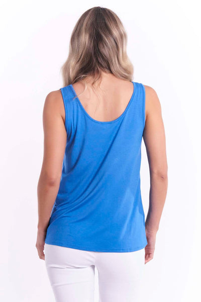 Betty Basics Sirena Tank in Sapphire Blue - Hey Sara