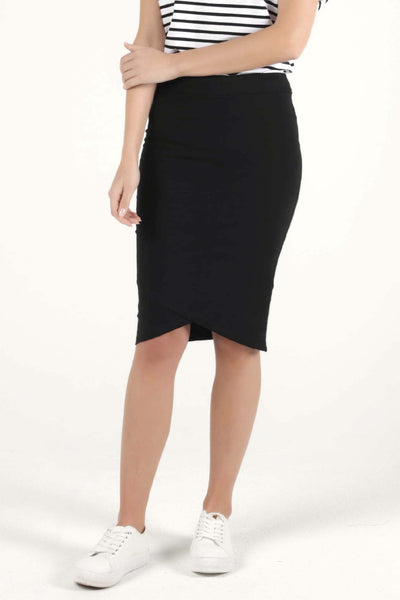 Betty Basics Siri Midi Skirt in Black - Hey Sara