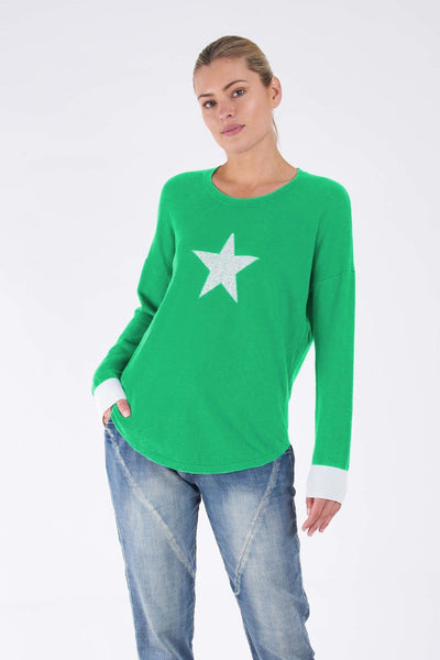 Betty Basics Sophie Knit Jumper in Apple Star - Hey Sara
