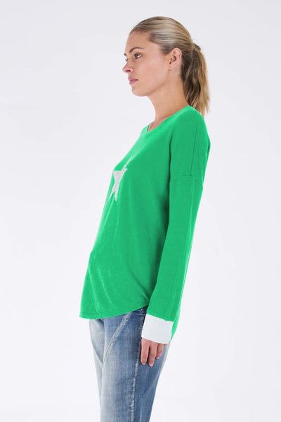 Betty Basics Sophie Knit Jumper in Apple Star - Hey Sara