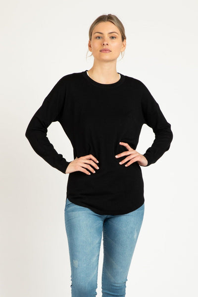 Betty Basics Sophie Knit Jumper in Black - Hey Sara