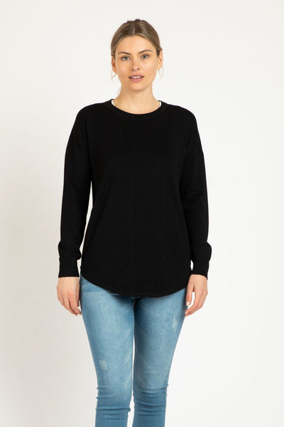 Betty Basics Sophie Knit Jumper in Black - Hey Sara