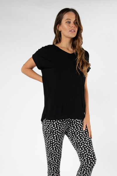 Betty Basics Toledo Tee in Black - Hey Sara
