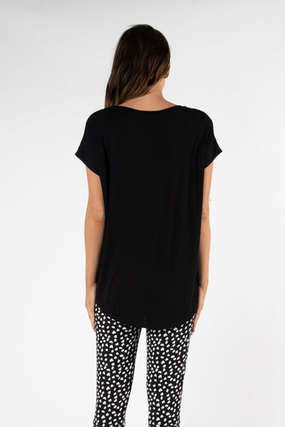 Betty Basics Toledo Tee in Black - Hey Sara