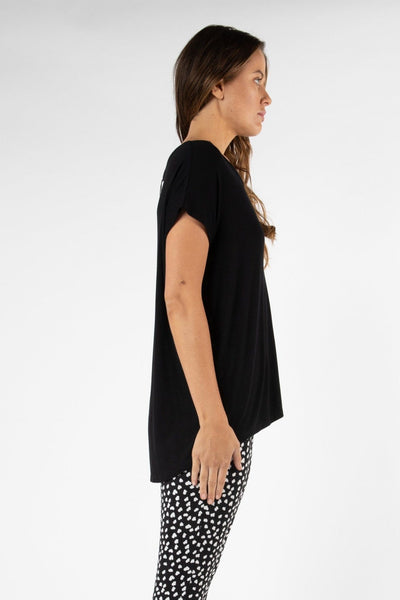Betty Basics Toledo Tee in Black - Hey Sara
