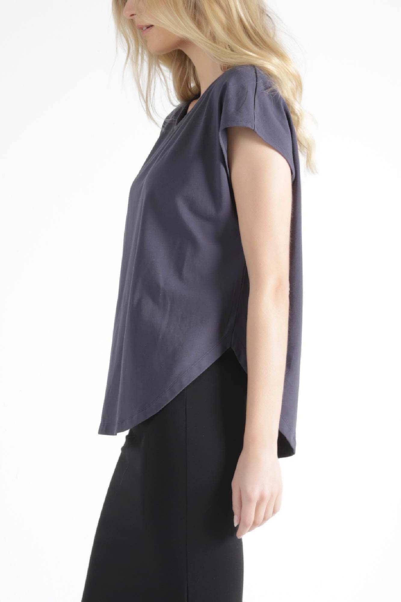 Betty Basics Tulip Top in Blue Stone - Hey Sara