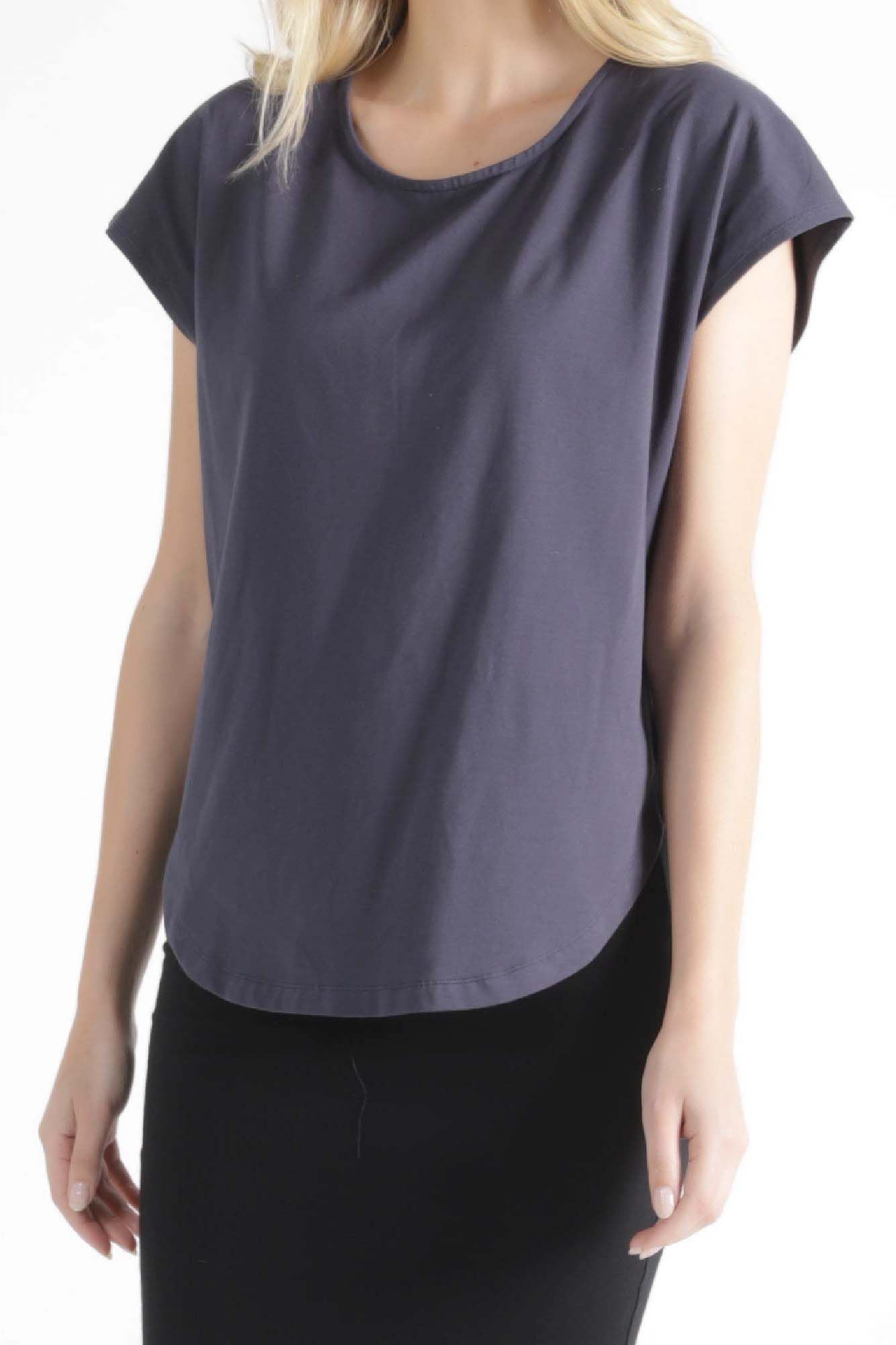 Betty Basics Tulip Top in Blue Stone - Hey Sara