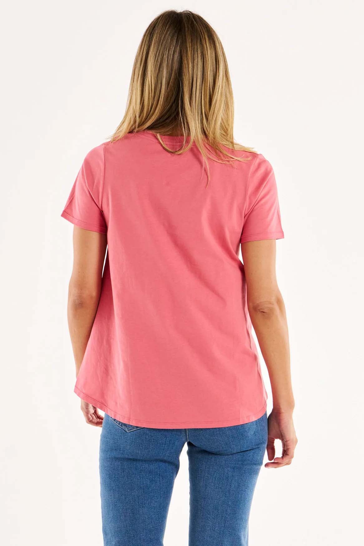 Betty Basics Luella Tee in Dusty Rose