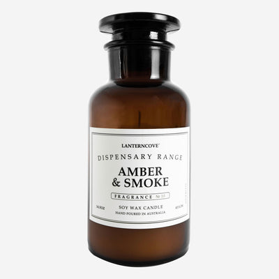 Lantern Cove Dispensary Amber and Smoke 14.5oz Candle