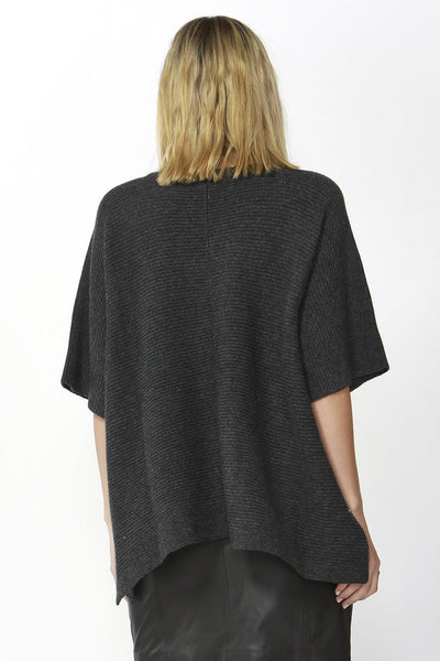 Fate + Becker Aveen Cropped Knit in Charcoal - Hey Sara
