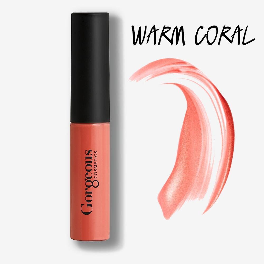 Gorgeous Liquid Lips Lip Gloss - Warm Coral - Hey Sara