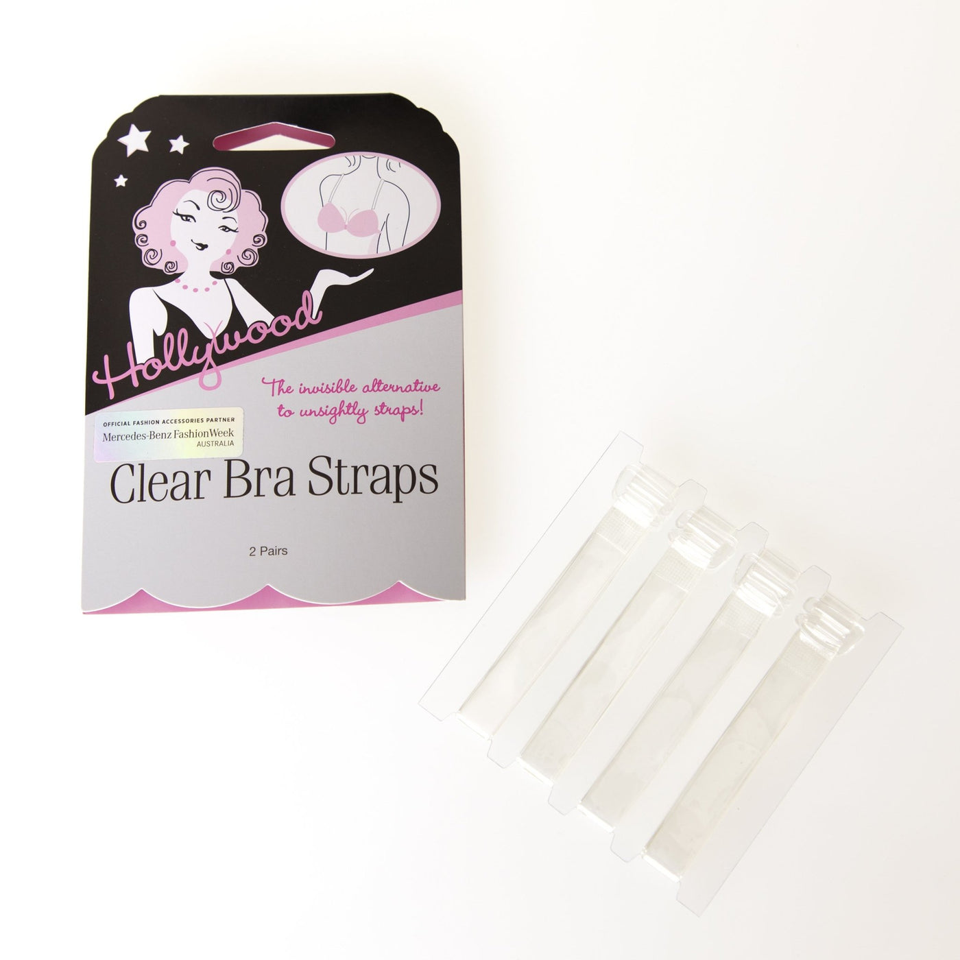 Hollywood Clear Bra Straps for Convertible Bras - Hey Sara