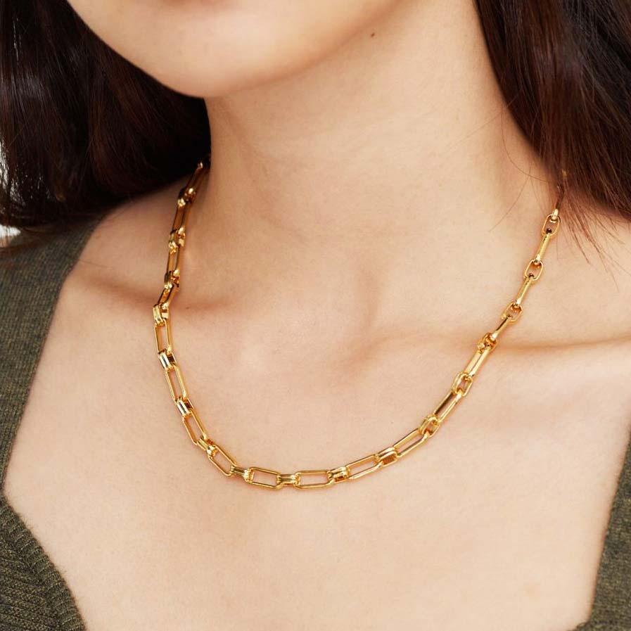 Lustre & Sage Helios Gold Plate Necklace - Hey Sara
